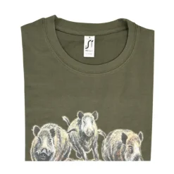 T-shirt kaki sangliers ®*Bartavel Best