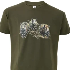 T-shirt kaki sangliers ®*Bartavel Best