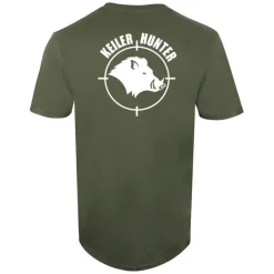 T-Shirt kaki 100% coton manches courtes logo 1*Keiler Hunter Discount