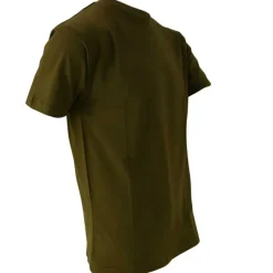 T-shirt manches courtes coupe droite 100% coton kaki S à 3XL* Sale