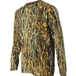T-shirt manches longues Ghost Camo roseaux Wet polyester alvéolé*Percussion New