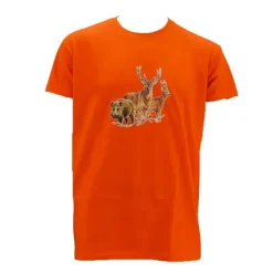 T-shirt orange grands animaux ®*Bartavel Best