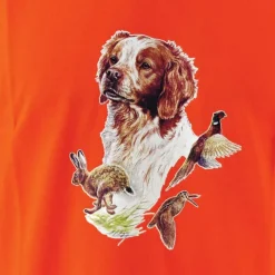 T-shirt orange épagneul ®*Bartavel Hot