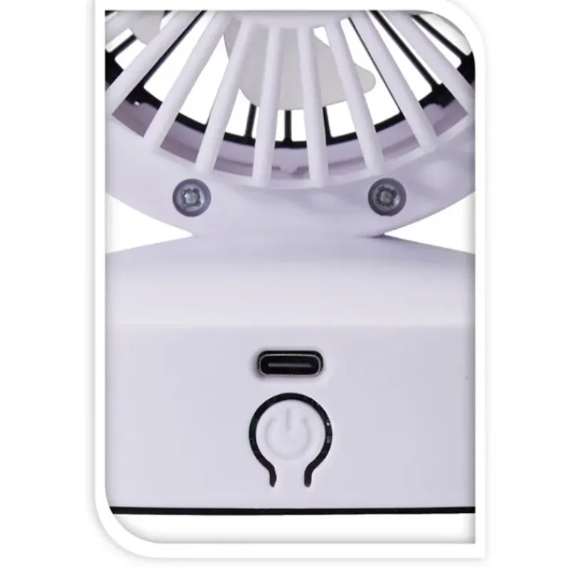 Ventilateur de table rechargeable 3 sorties - Blanc 3W* Sale