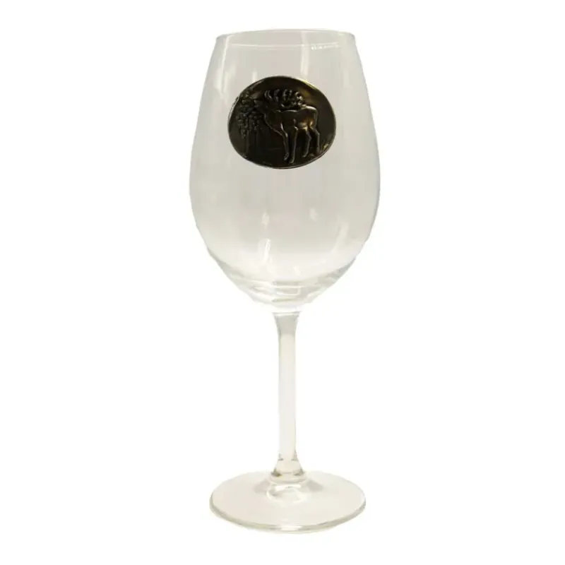 Verres à vin 360 ml décor étain relief de gibiers 6 pièces* Sale