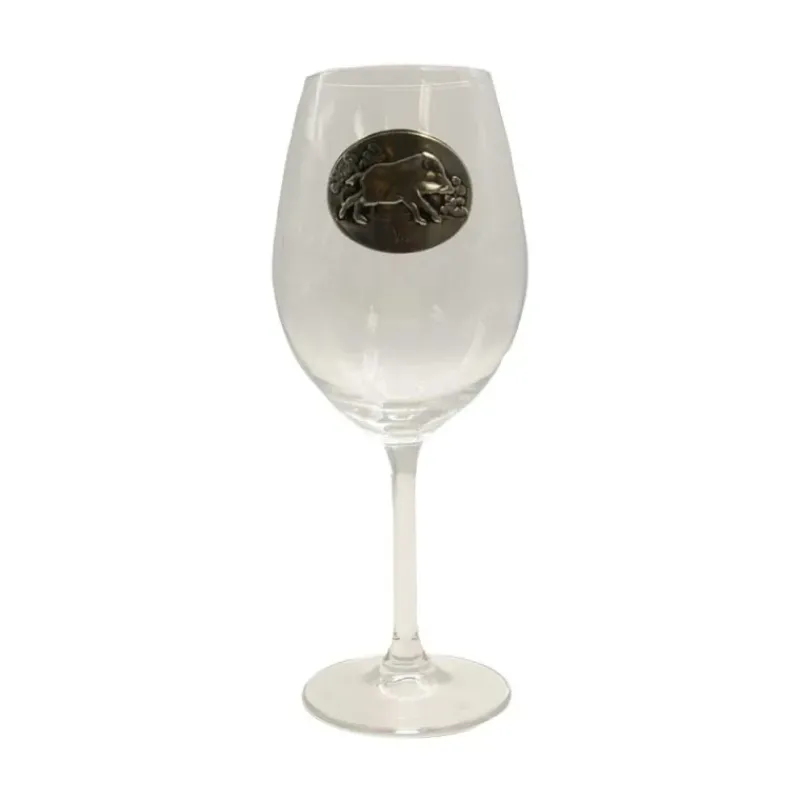 Verres à vin 360 ml décor étain relief de gibiers 6 pièces* Sale