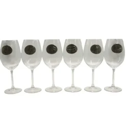 Verres à vin 360 ml décor étain relief de gibiers 6 pièces* Sale
