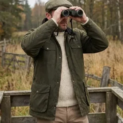 Veste cirée 1919 isolation thermique coton ciré vert kaki S à 3XL*Swedteam Clearance