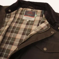 Veste cirée 1919 isolation thermique coton ciré vert kaki S à 3XL*Swedteam Clearance