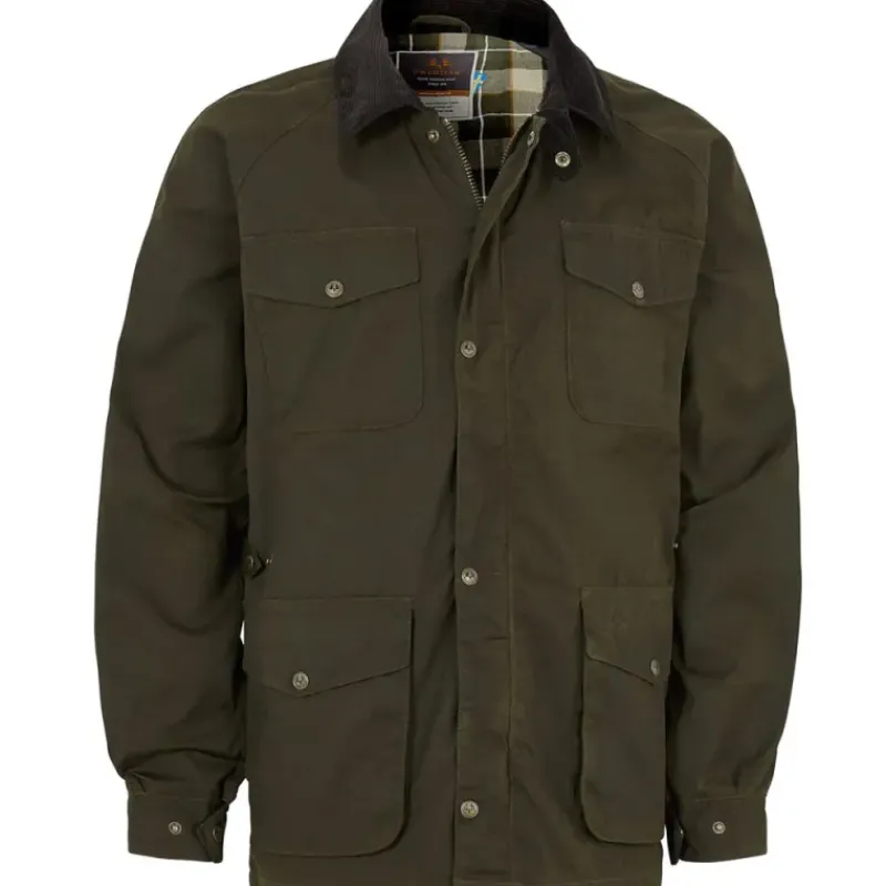 Veste cirée 1919 isolation thermique coton ciré vert kaki S à 3XL*Swedteam Clearance