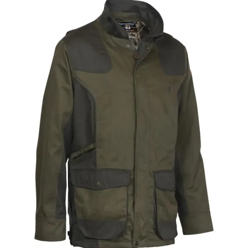 Veste de chasse Tradition 8 poches polyester coton kaki M à 4XL*Percussion Best