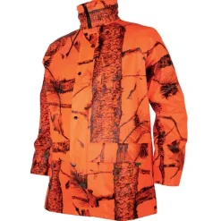 Veste de pluie étanche camo orange blaze M à 4XL*Treeland Discount