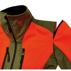 Veste Softshell Chambaran Orange manches amovibles norme NF S 74-567*Francital New