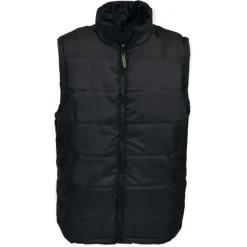 Veste matelassée sans manches fermeture zip col montant S à 3XL* Clearance