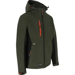 Veste Softshell Trystan Homme - Noire & Kaki - ®*Herock