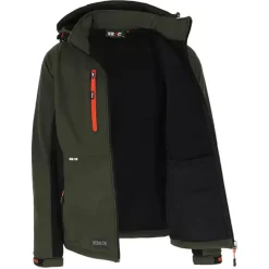 Veste Softshell Trystan Homme - Noire & Kaki - ®*Herock